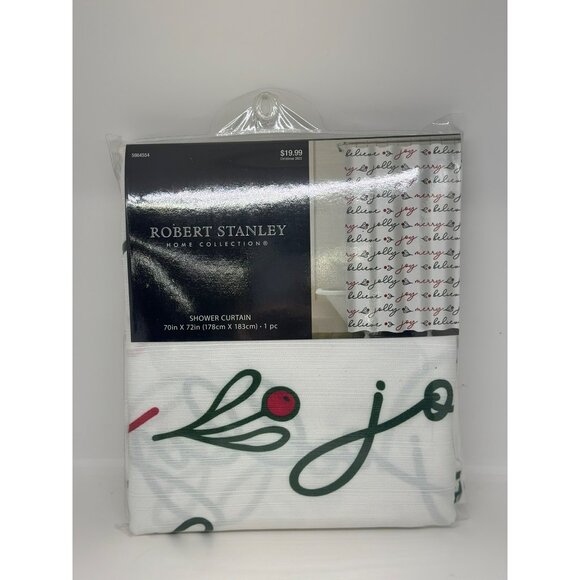 NEW Robert Stanley Home Collection Shower Curtain 70" X 71" Joy & Berries Design - Picture 1 of 3